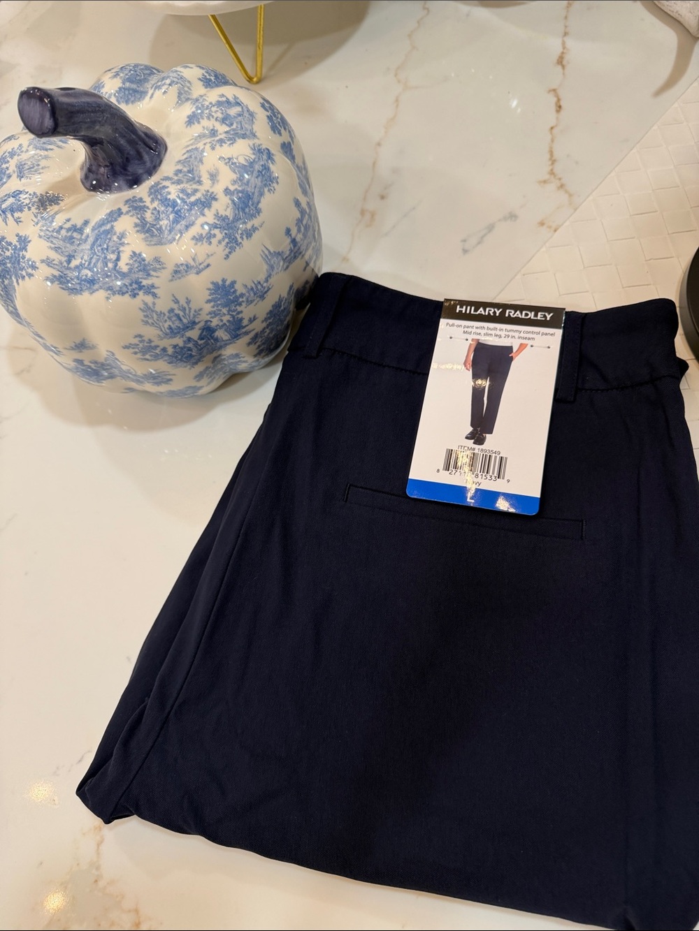 Hilary Radley Navy Blue Women's Skort - Clean Tailored Style